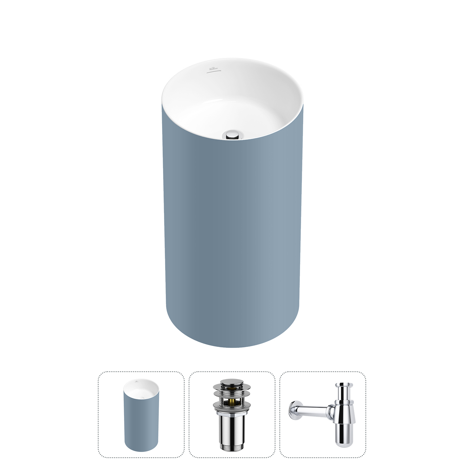 Изображение товара Раковина Wellsee chalice perfection 20212958R 45см хром моно блок