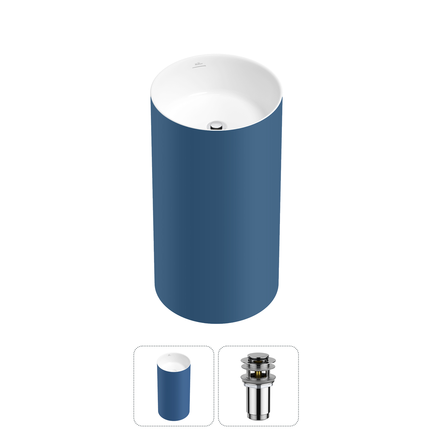 Изображение товара Раковина Wellsee chalice perfection 45см с донным клапаном хром польша