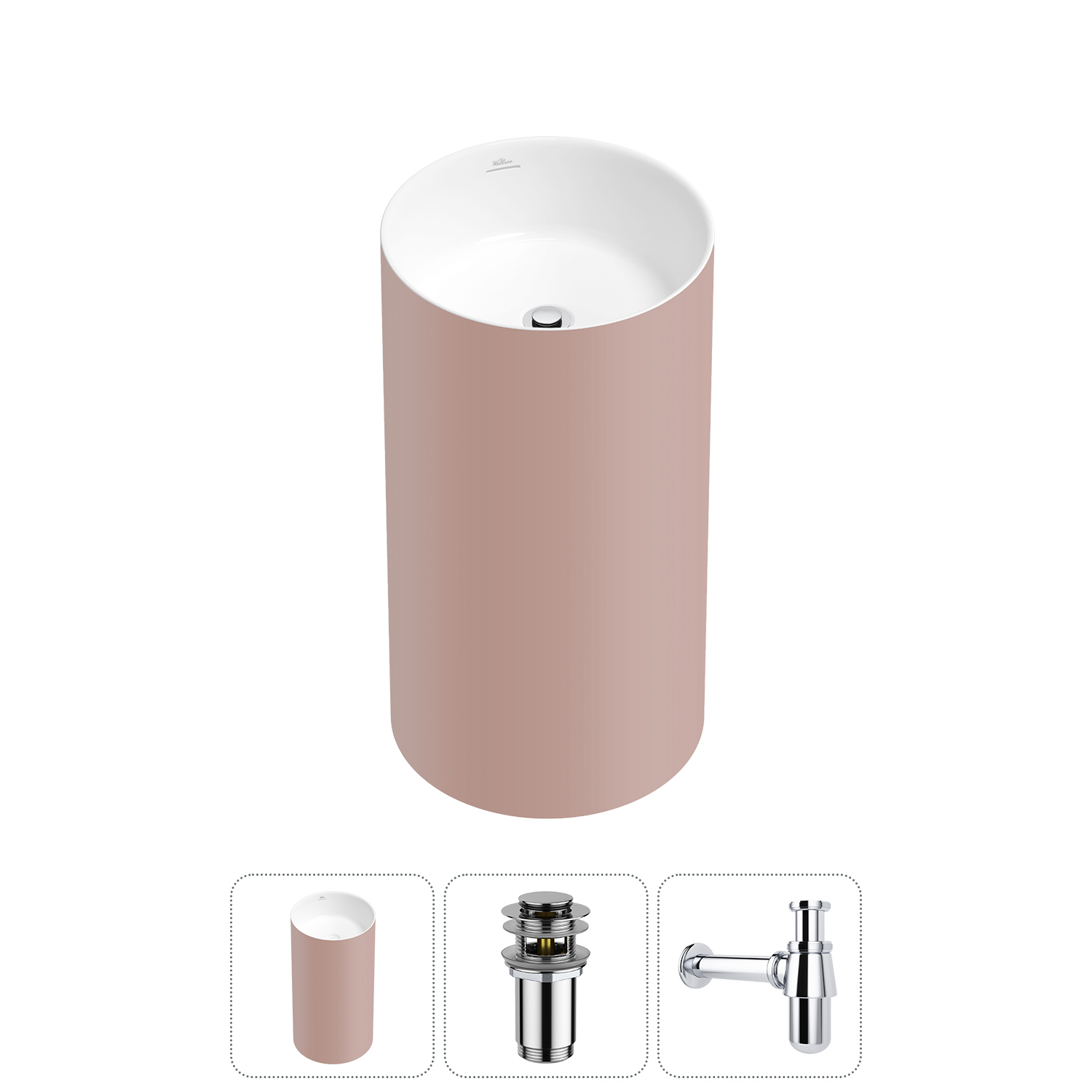 Изображение товара Раковина Wellsee chalice perfection 20212976R 45см цвет набора хром