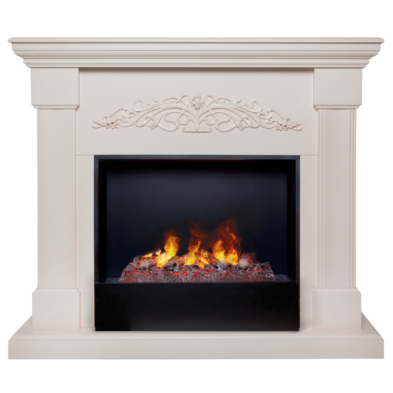 Изображение товара Каминокомплект Realflame Ofelia 26 WT-519S с очагом Cronus (CSTS63) 420Вт белый дуб