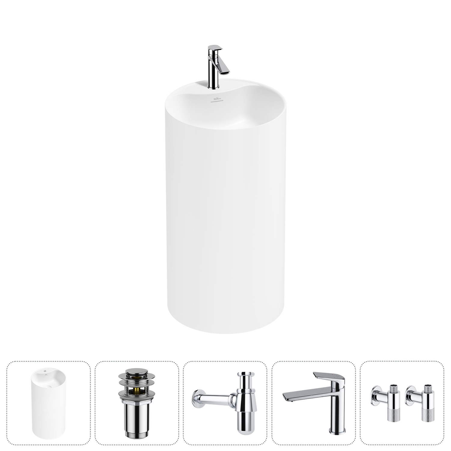 Изображение товара Раковина Wellsee Chalice Perfection 45 см цвет хром