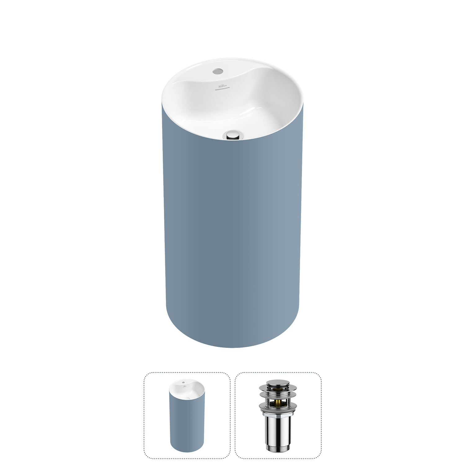 Изображение товара Раковина Wellsee chalice perfection 20213082R 45см цвет набора хром