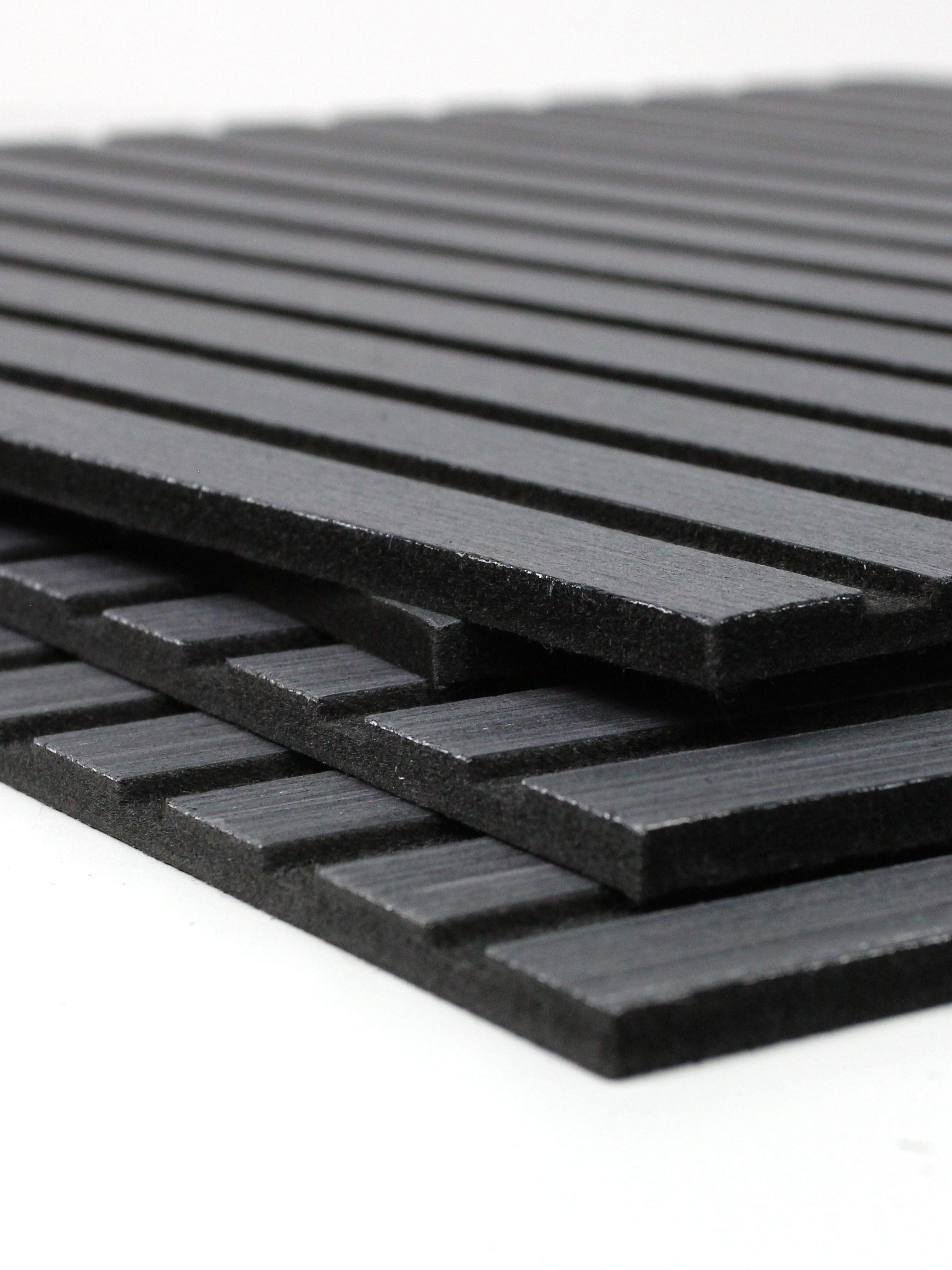 Изображение товара Декоративная акустическая панель Indeco дуб антрацит темно-серый 600x600x8мм 0.36м²