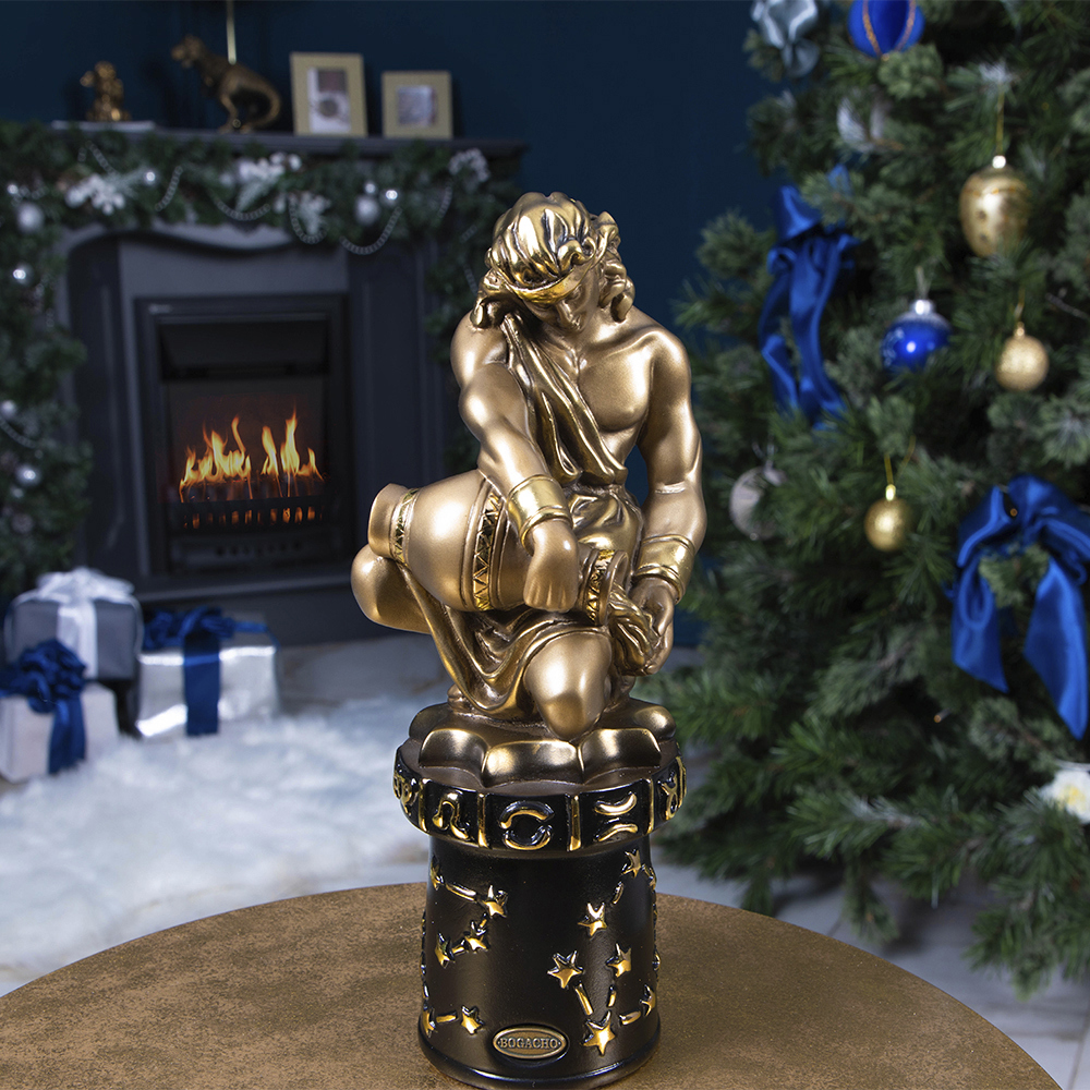 Изображение товара Статуэтка Богачо Водолей - мраморная декоративная фигура 28 см