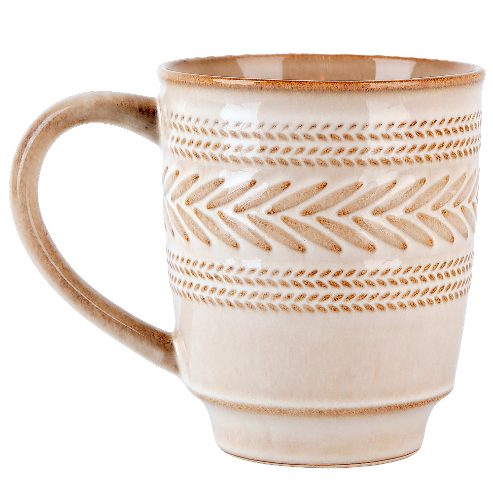 Изображение товара Керамическая кружка Villatic 420 мл Nouvelle комплект из 2 штук бежевый