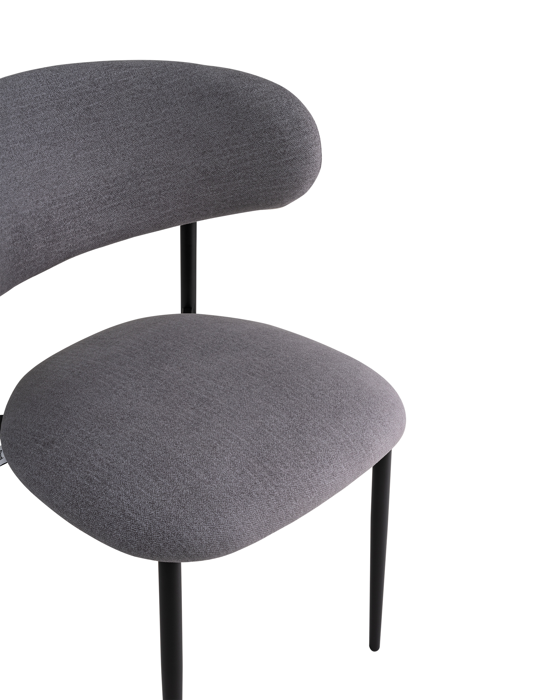 Изображение товара Стул Stool group Килиан 48.5x79x54 см велюр цвет серый
