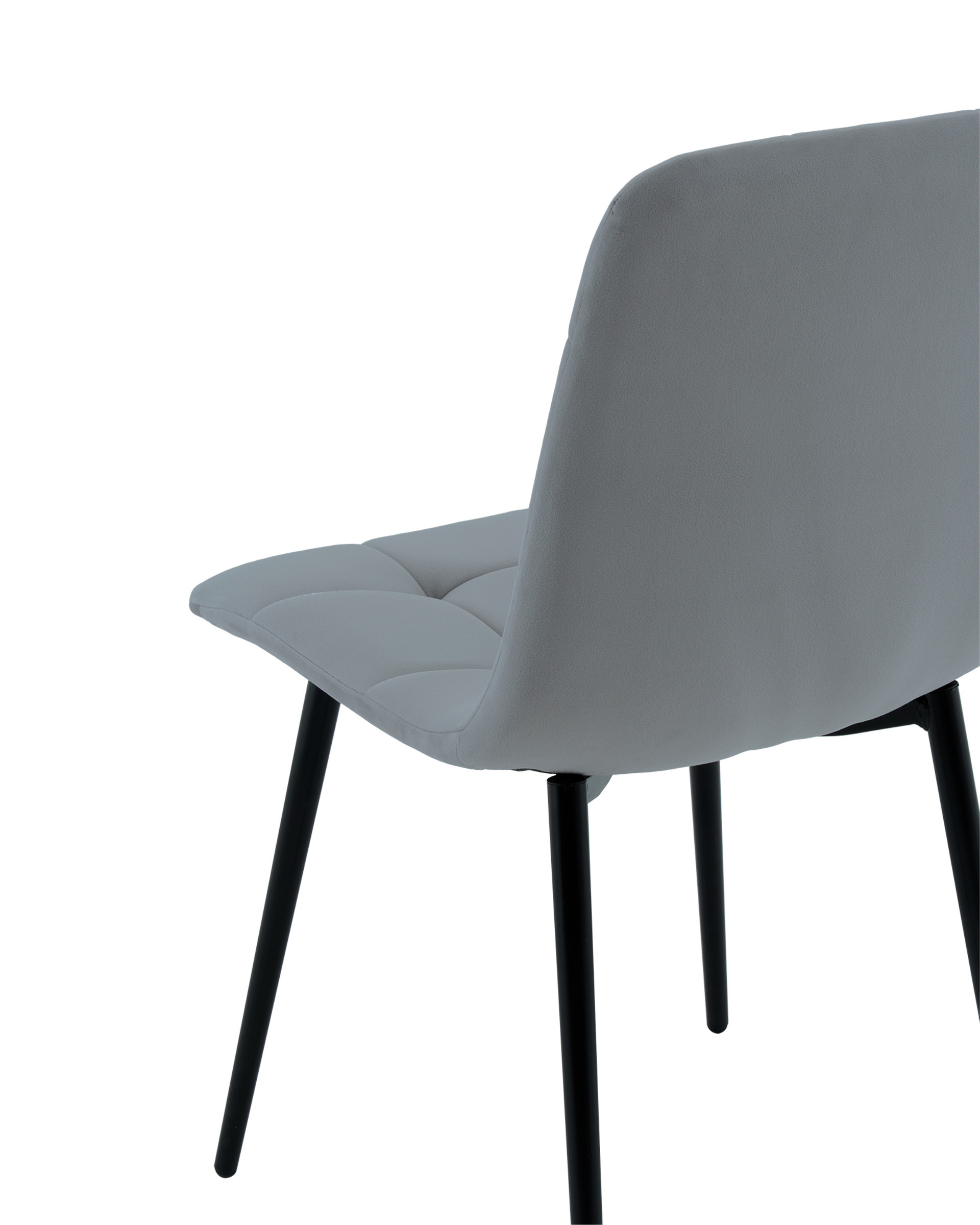 Изображение товара Стул Stool group Одди 45.5x83.5x53.5 см велюр серый современный дизайн