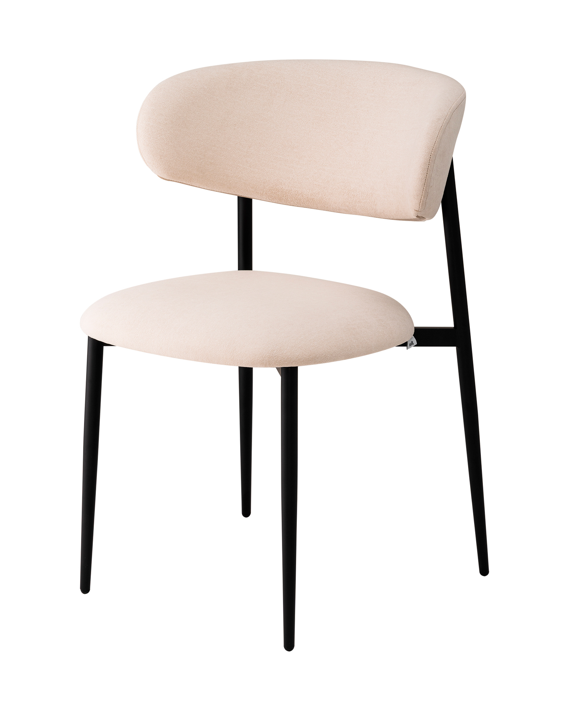 Изображение товара Стул Stool group Килиан 48.5x79x54 см велюр цвет молочный