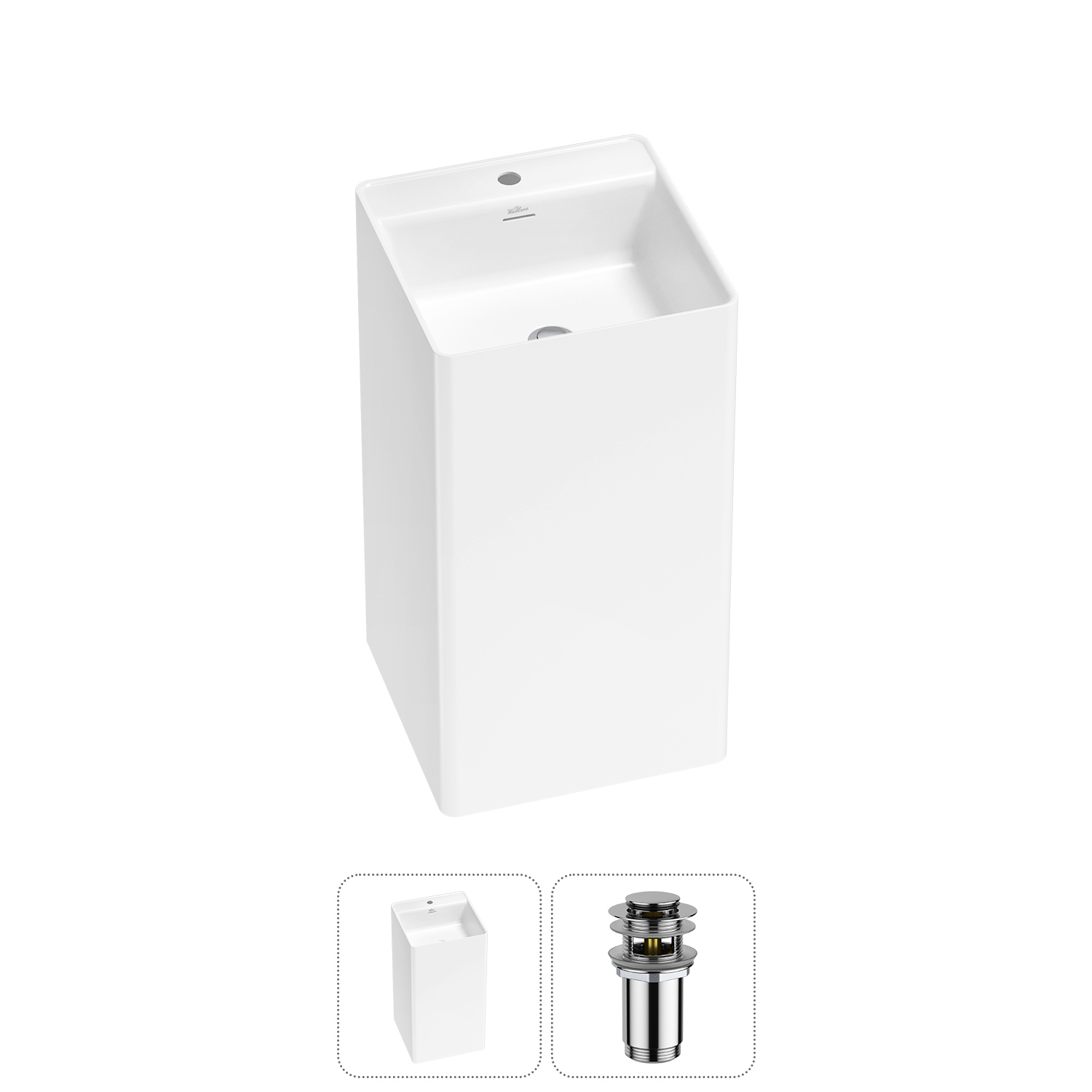 Изображение товара Раковина Wellsee pure by wellsee 20213250R 45см цвет набора хром