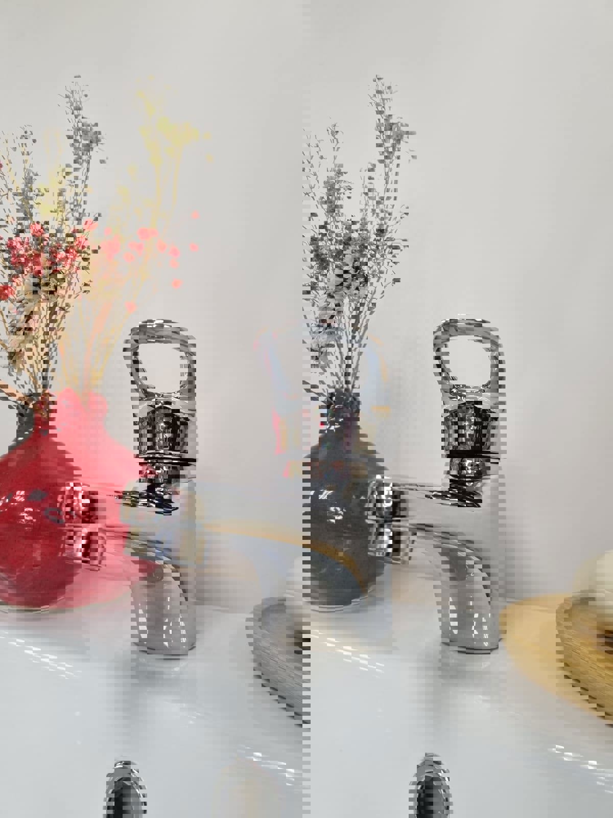 Изображение товара Смеситель для раковины Melodia della vita 65081 однорычажный серебристый