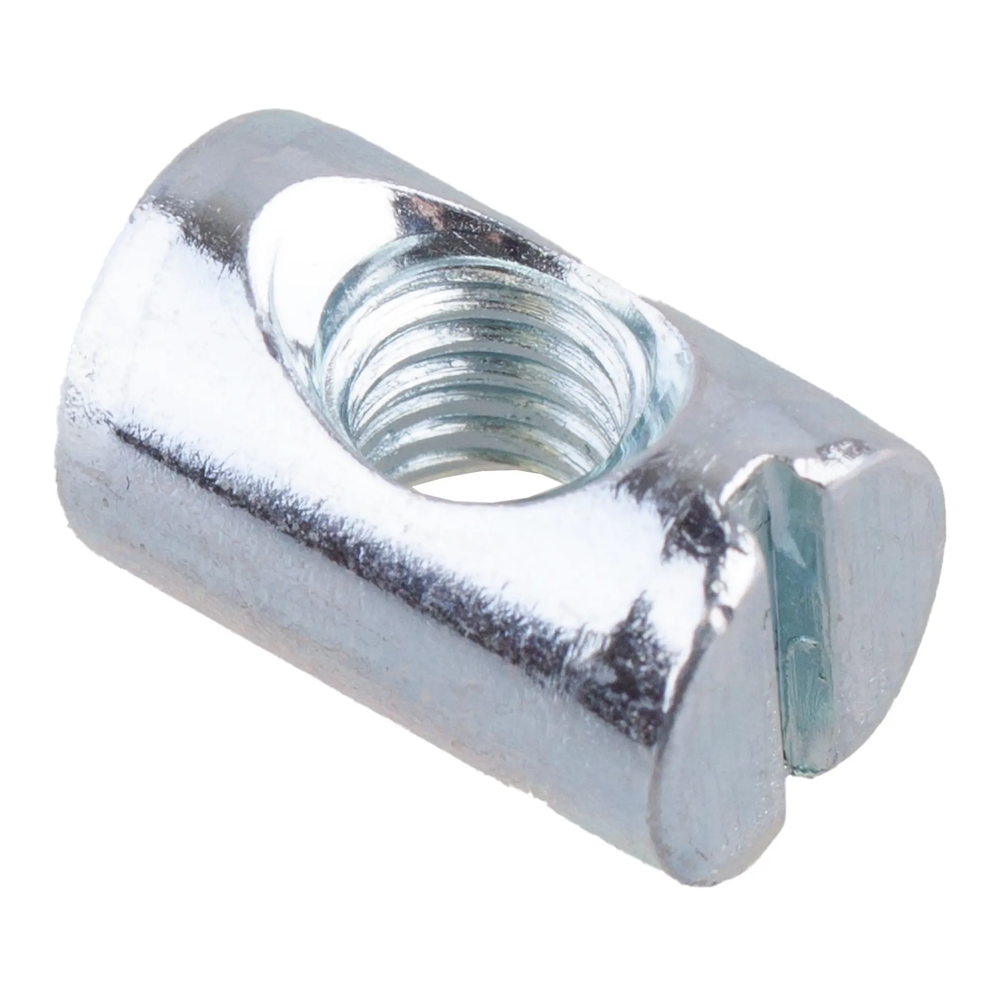 Бочонок 6x12 мм сталь цвет серебро 4 шт.