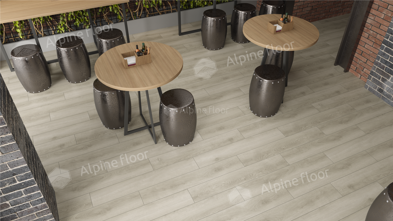 Изображение товара Ламинат Alpine Floor Intensity Дуб Неаполь 34 класс толщина 12 мм с фаской 1.688 м² цена за упаковку
