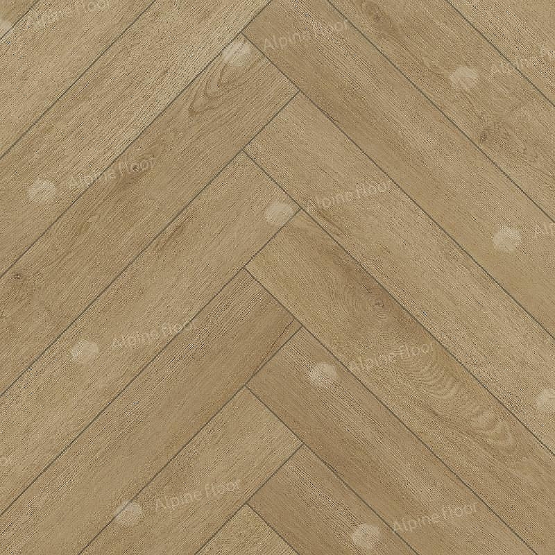 Изображение товара Ламинат Alpine Floor Herringbone Дуб Молизе 34 класс толщина 12 мм с фаской 1.32 м² цена за упаковку