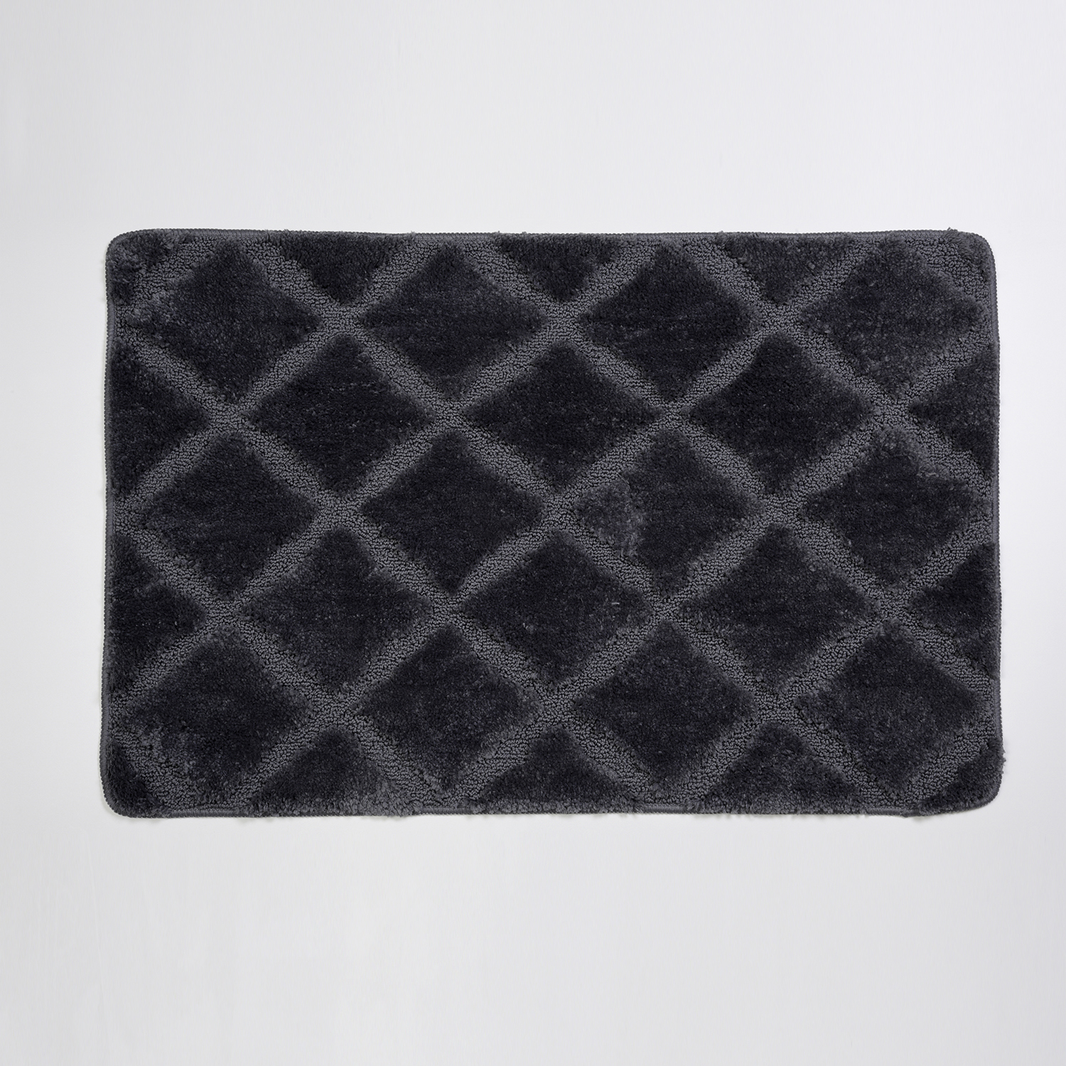 Изображение товара Коврик для ванной комнаты Wasserkraft BM-6512 90x60см цвет серый серебристый