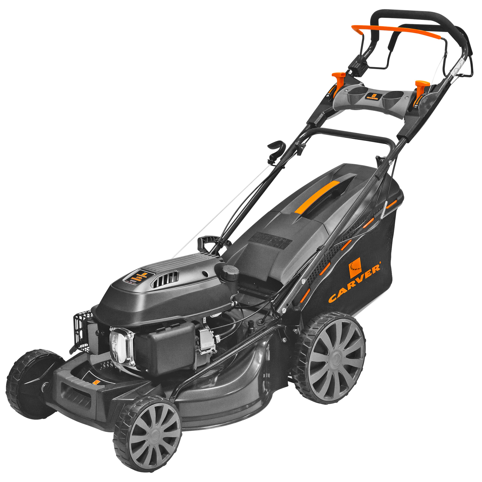 Изображение товара Бензиновая газонокосилка Carver LMG-3653DMS 4.9 л.с. 52.5 см с мульчированием