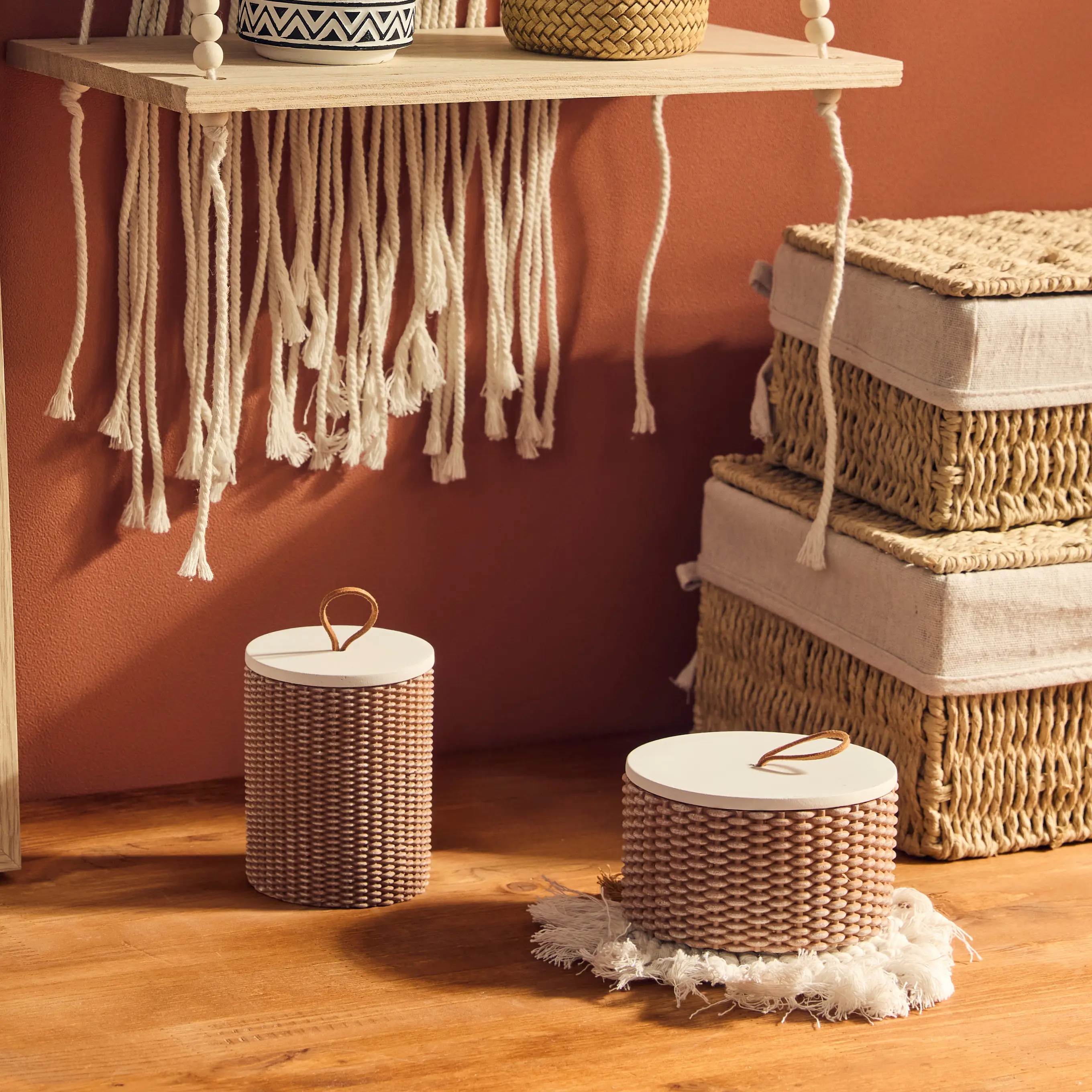 Шкатулка смола коричневый 6 см - 3