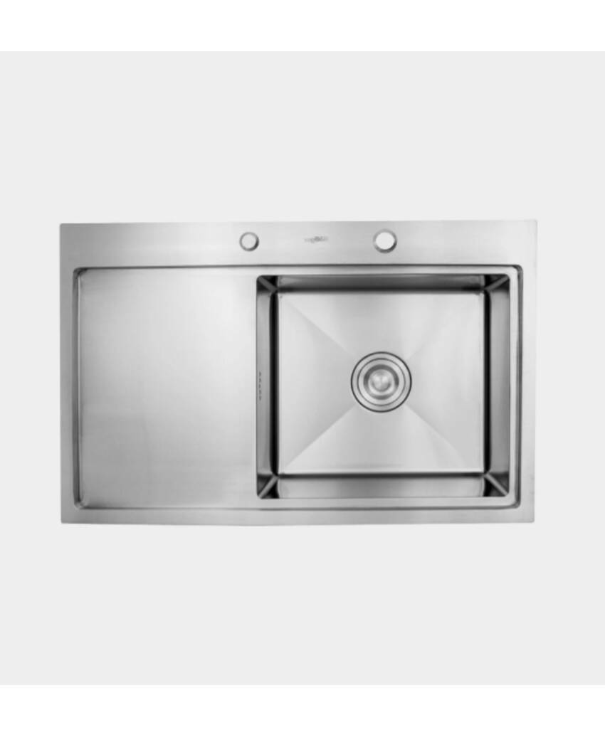 Изображение товара Современная врезная кухонная мойка Hoffger HFG-7850S-R из нержавеющей стали сатин 50x78 см