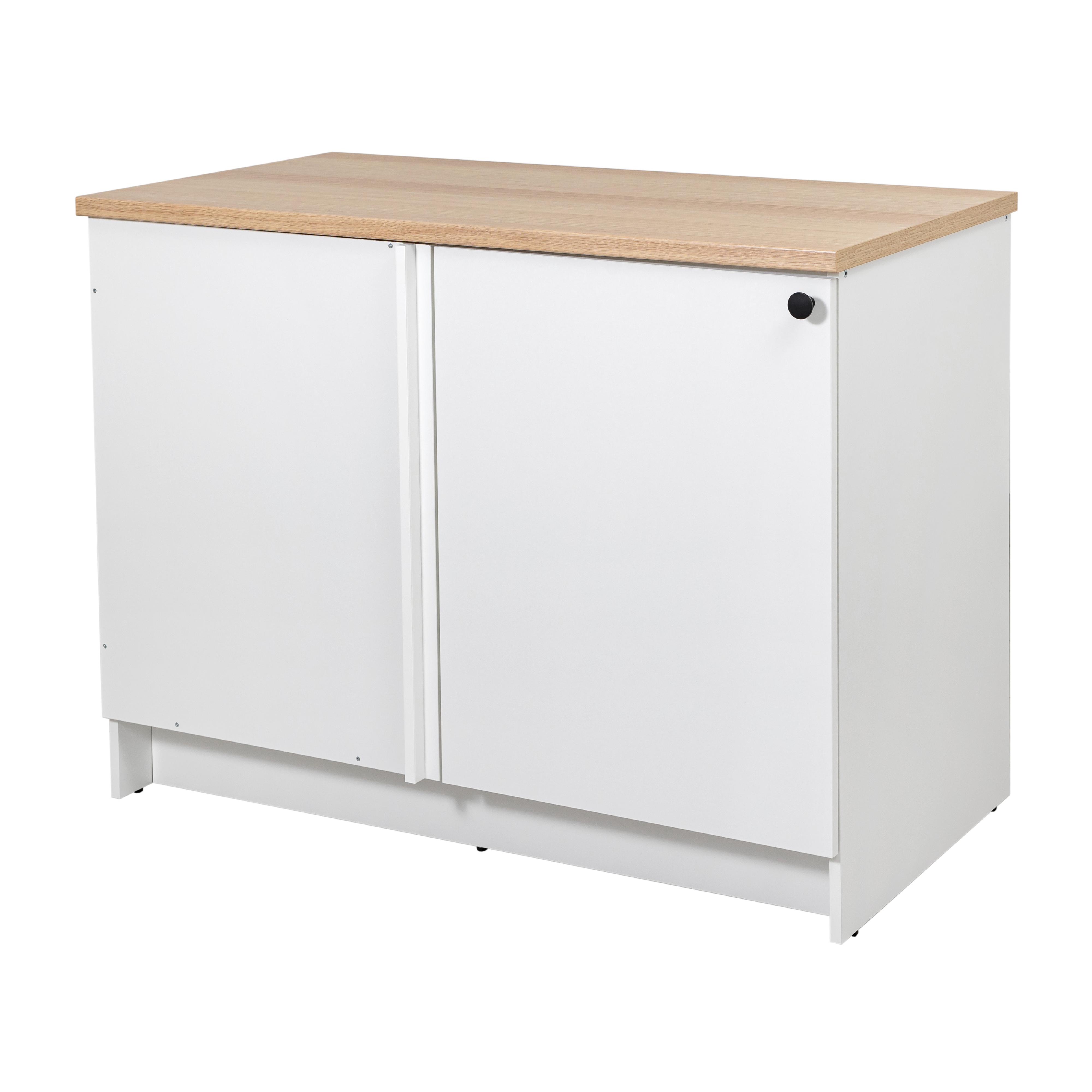 Изображение товара Кухонный шкаф напольный угловой Solna Liva 120x91x63 см белый