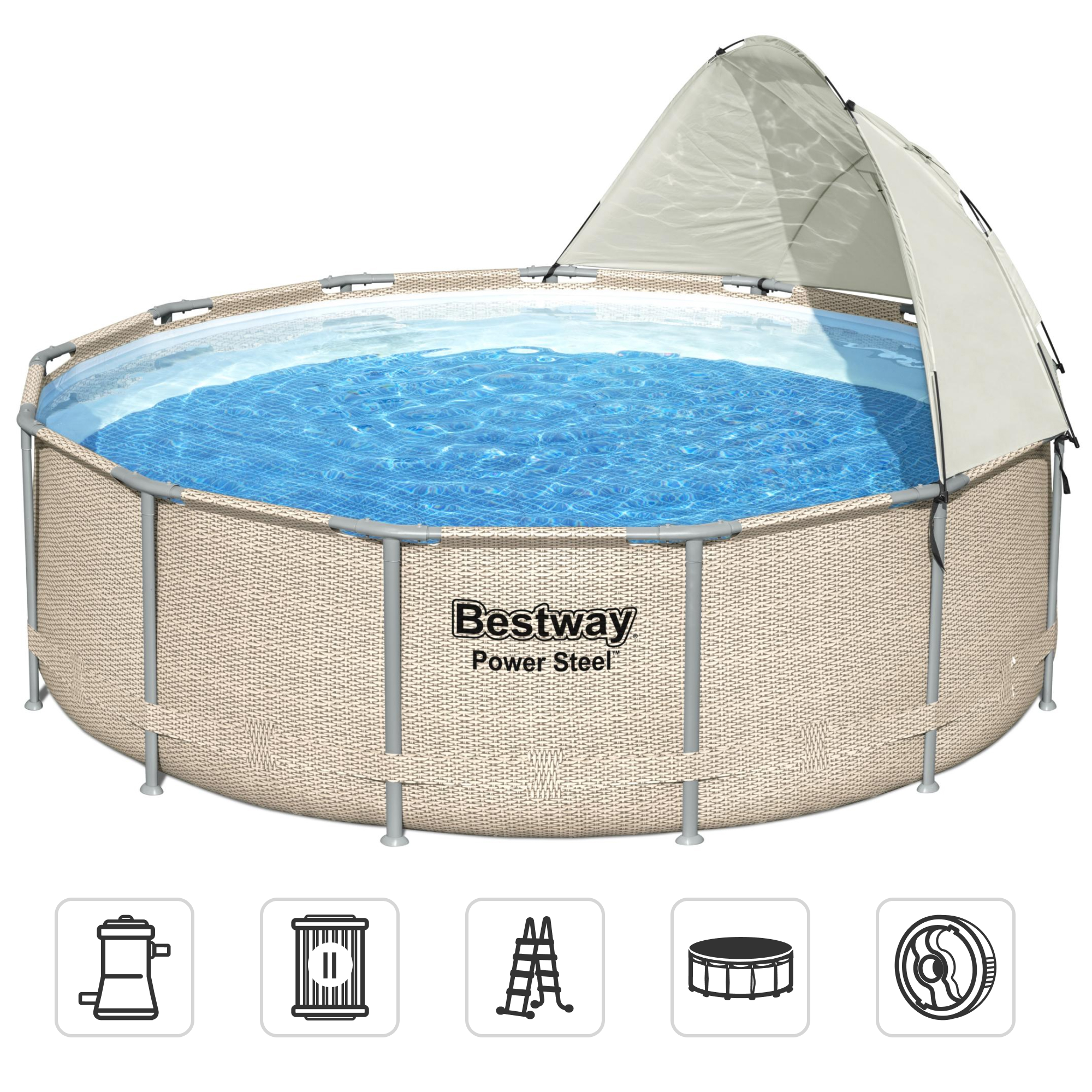Изображение товара Бассейн каркасный Bestway 5614V BW ø396 h107 см 11133 л