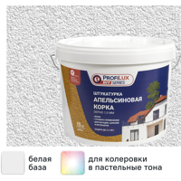 Изображение товара Декоративная штукатурка Profilux апельсиновая корка 15 кг для фасадов и стен