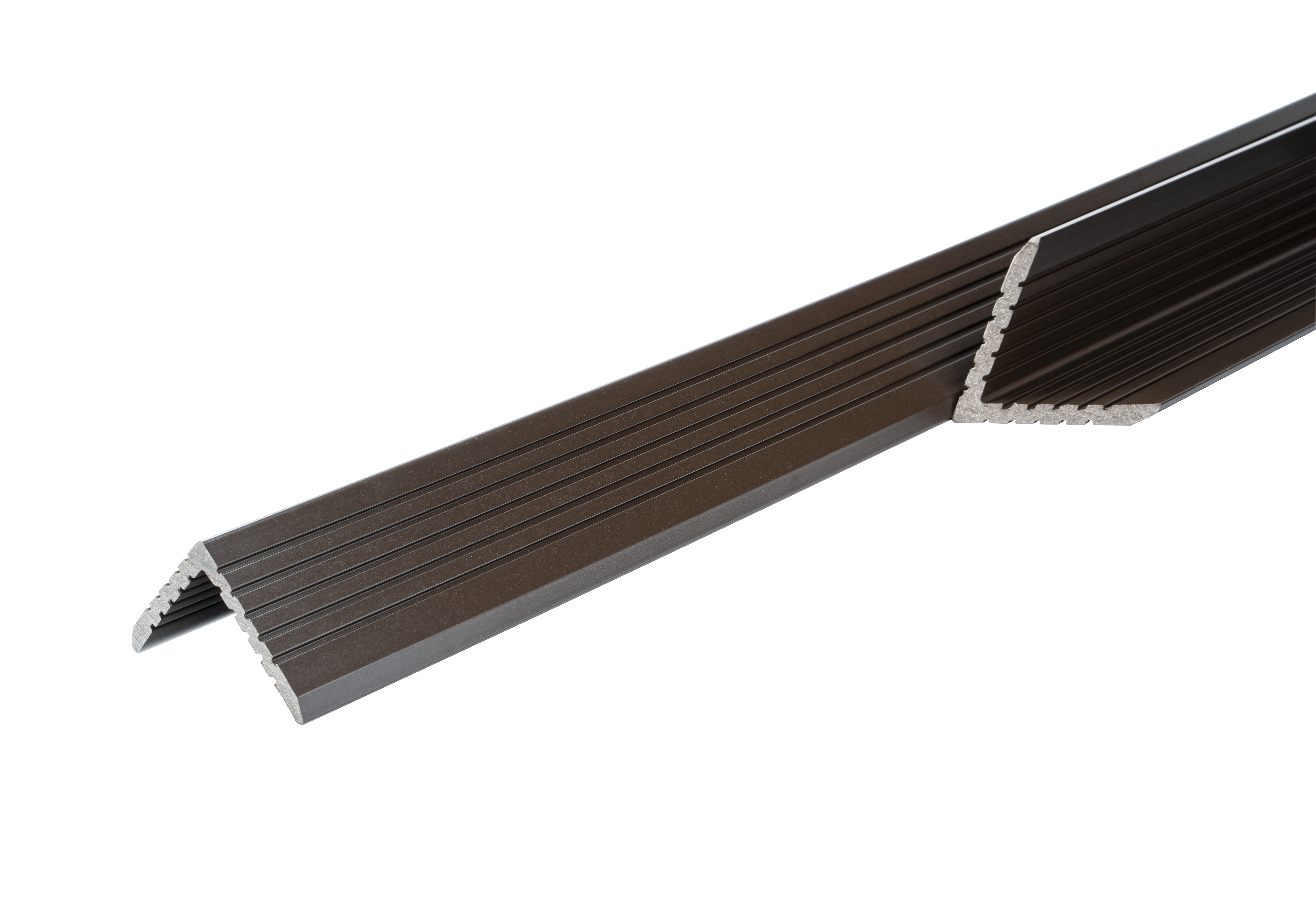 Изображение товара Уголок торцевой для террасной доски T-Decks 56x56x3000 мм ДПК цвет венге