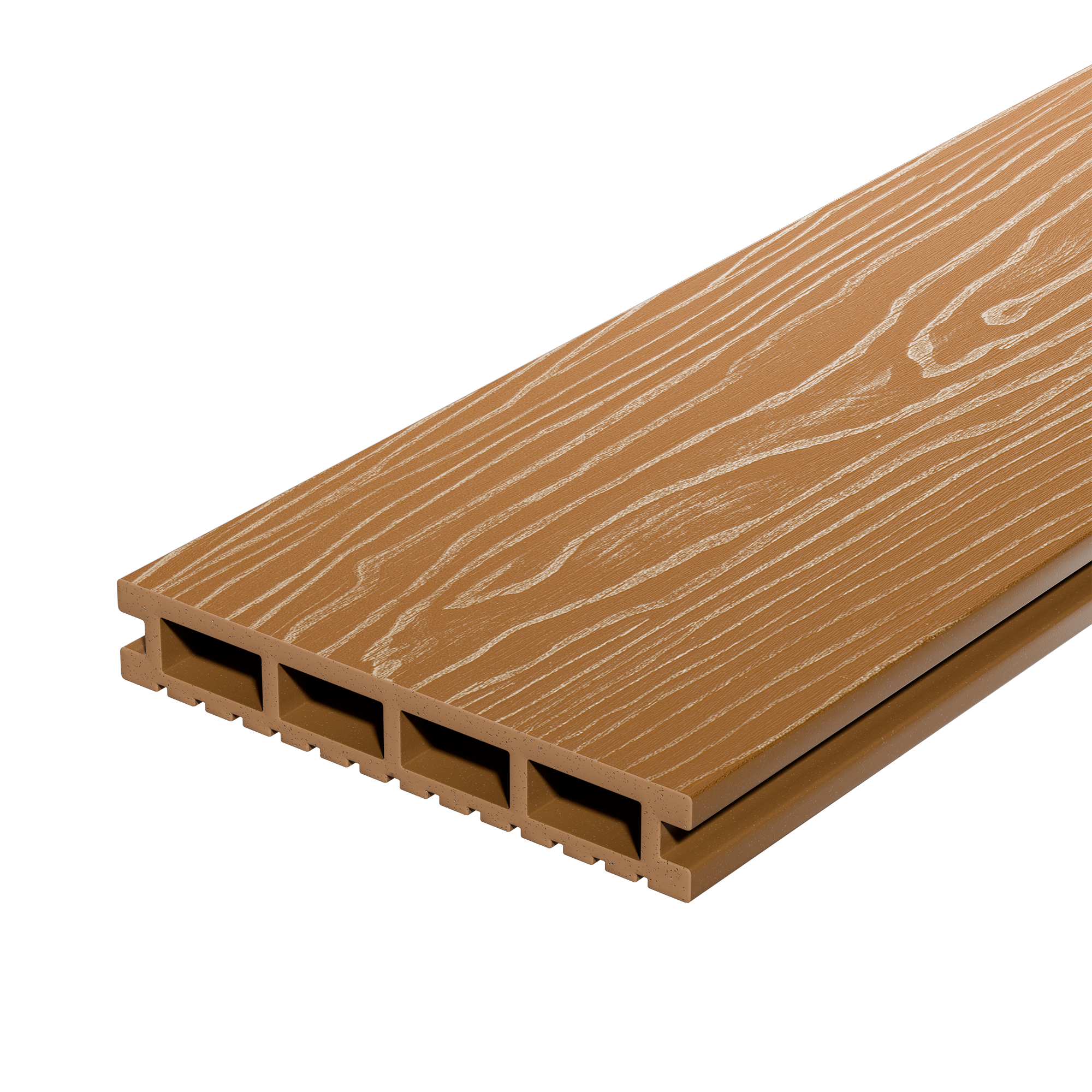 Изображение товара Террасная доска Decking Медовый клен 3000x150x24 мм двусторонняя с текстурой дерева и вельвет