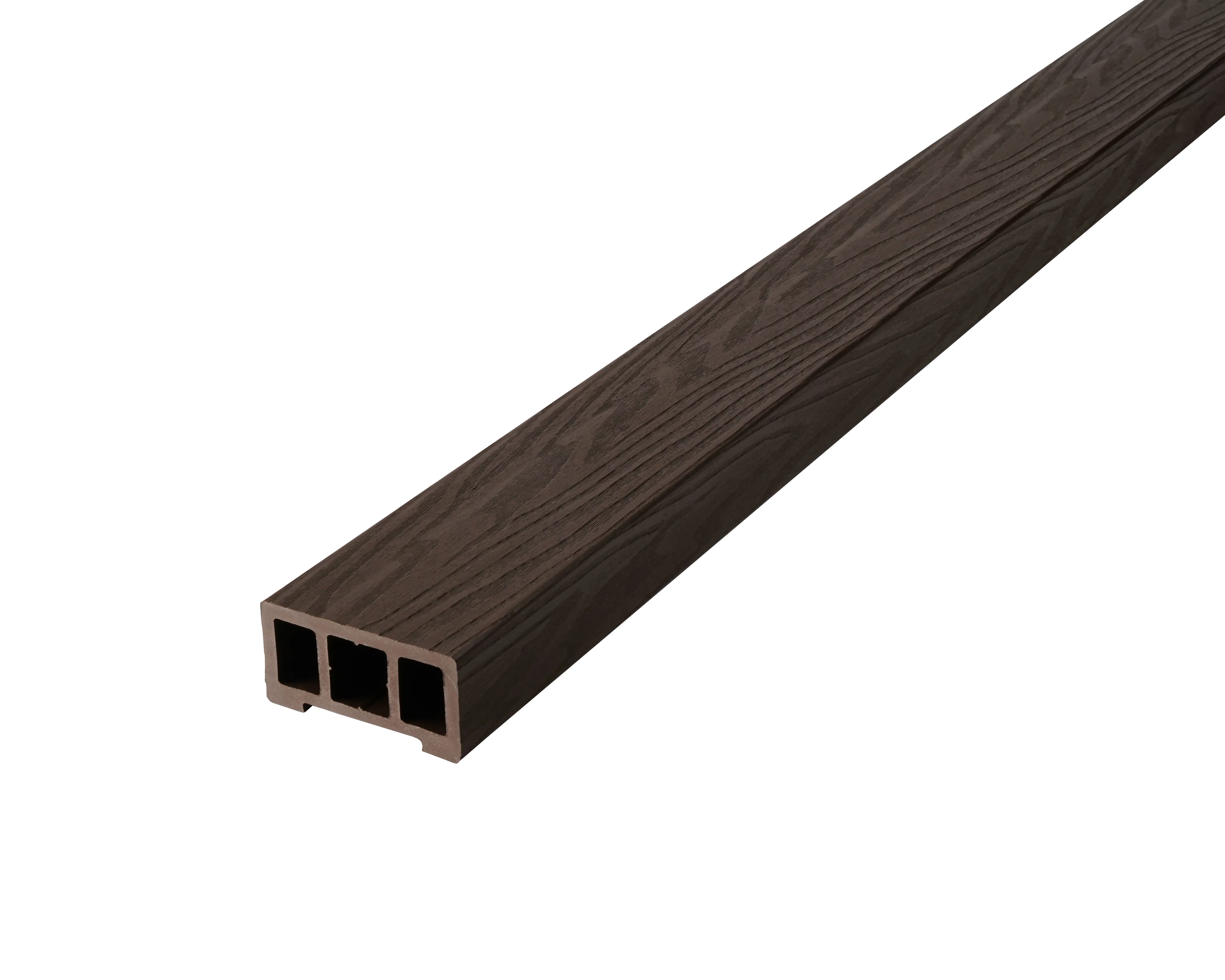 Профиль перил прямой ДПК T-Decks цвет Венге 45x90x3000 мм