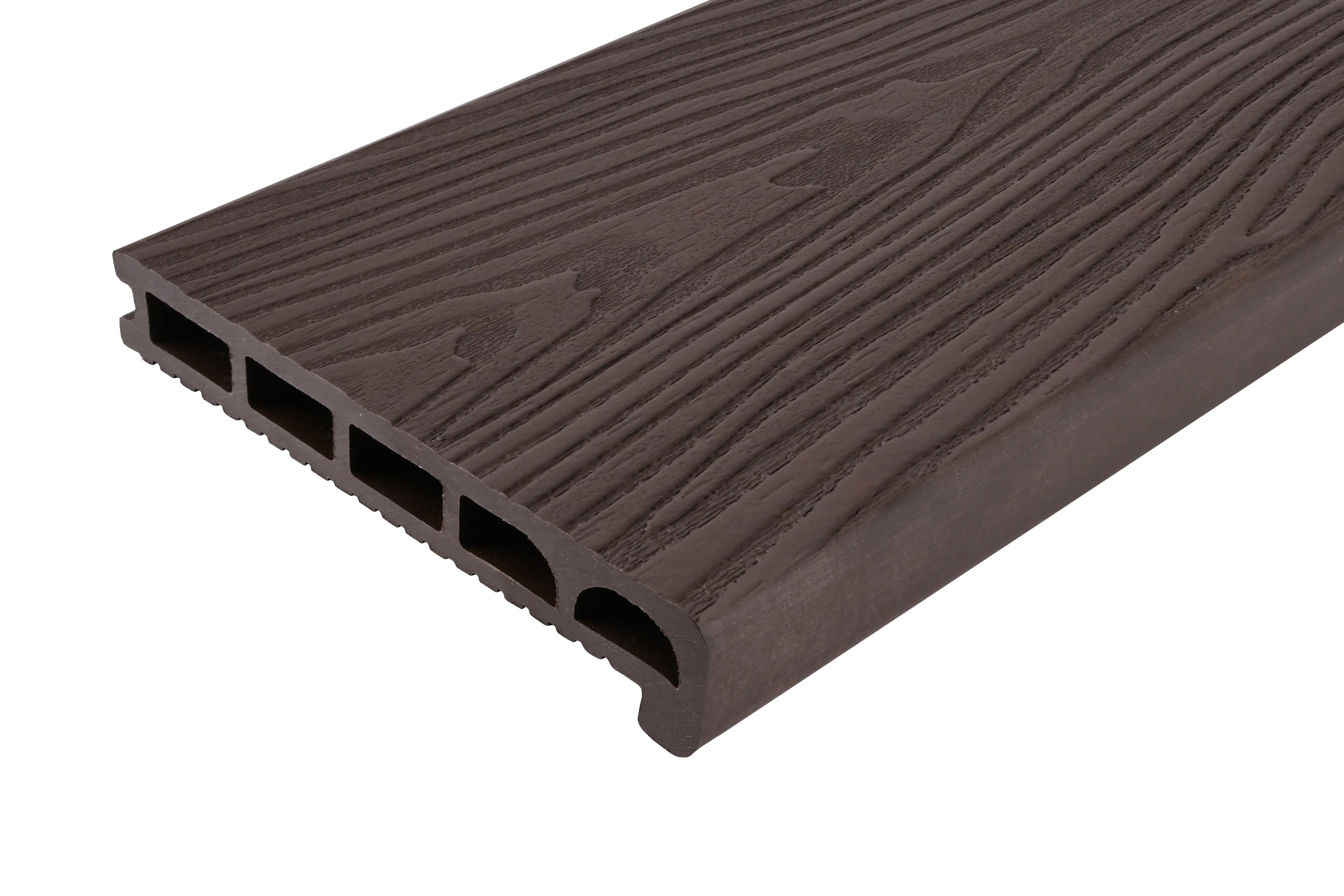 Полуступень прямая 35x170x3000 мм ДПК цвет венге