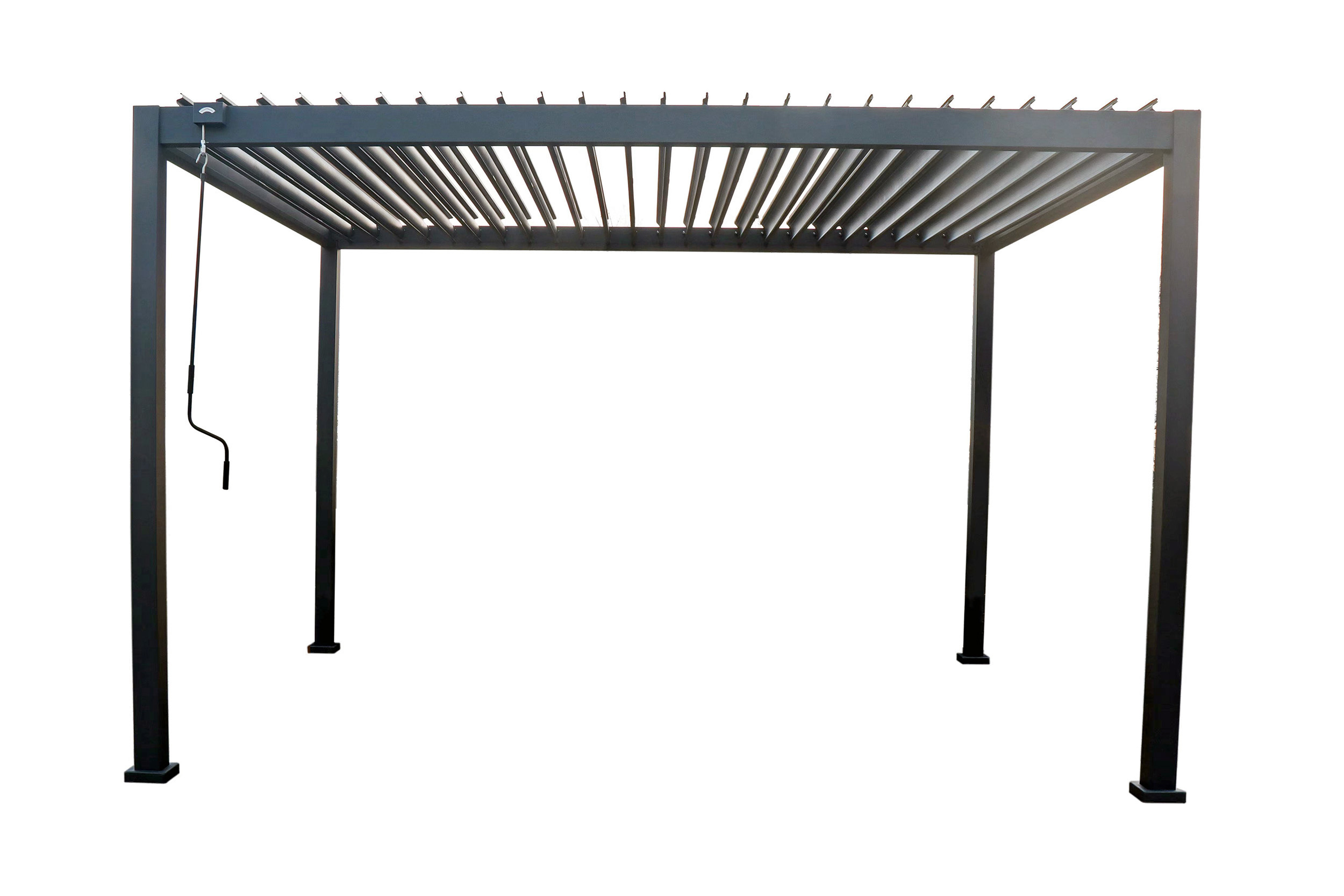 Изображение товара Пергола 3x4x2.5 м темно-серый алюминий