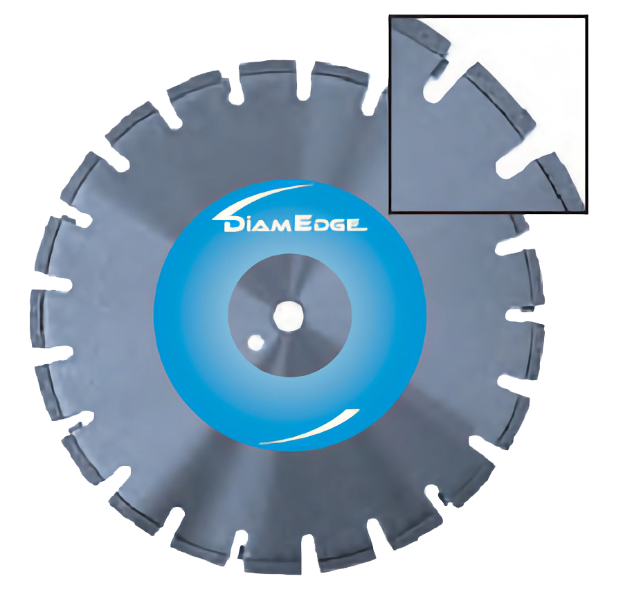 Изображение товара Диск алмазный по асфальту Diamedge Asphaltech Lutc - 450 091013 сегментная кромка 450x25.4x4 мм