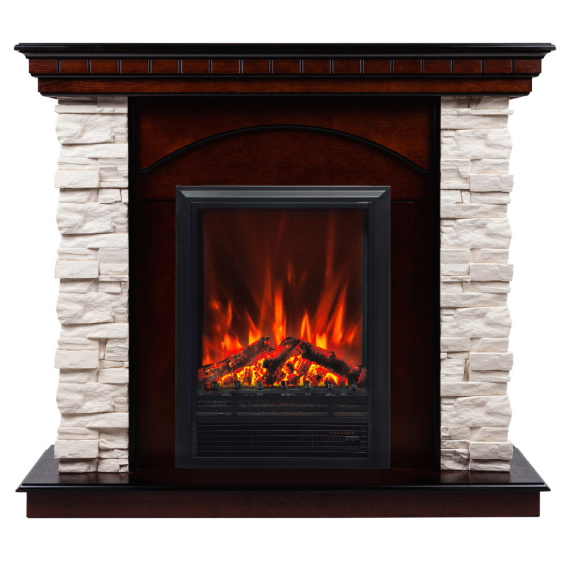 Изображение товара Электрический каминокомплект с очагом Eugene, дуб, Realflame Elford 25'5