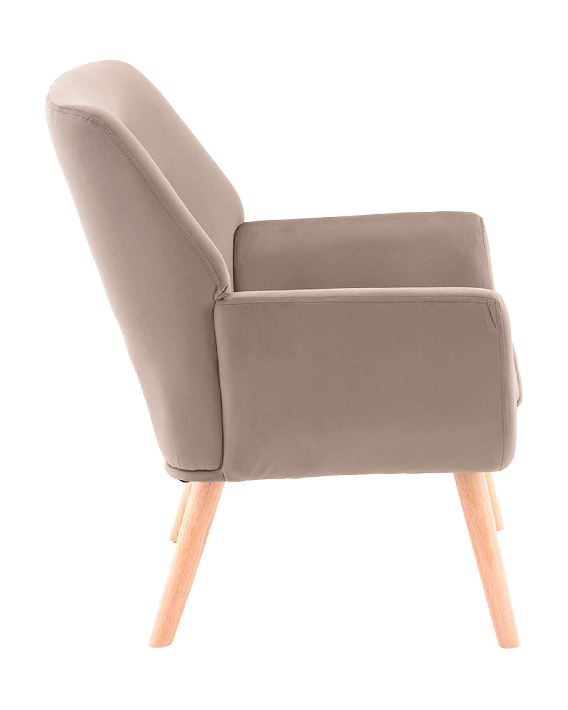 Изображение товара Кресло Stool group Райт велюр мокко 64x79x68 см современное