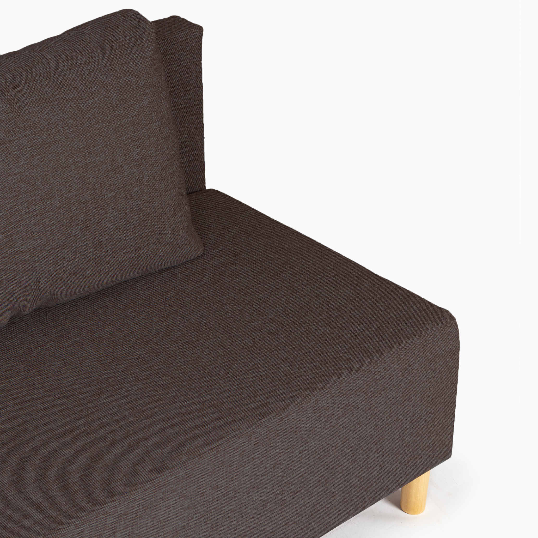 Изображение товара Диван раскладной Комо 193x77x71 см из рогожки с ящиком и еврокнижкой