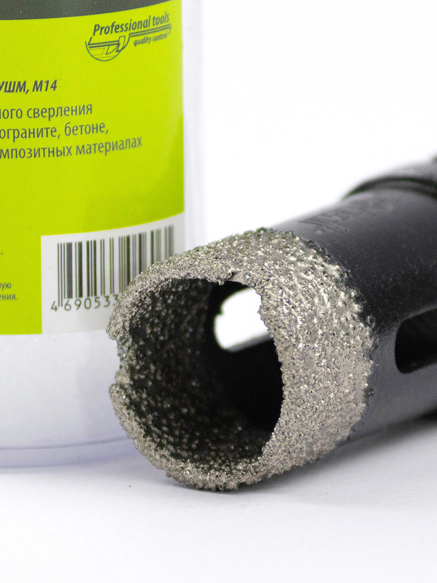 Изображение товара Коронка по керамограниту Pobedit 25x10 мм алмазная для профессионального сверления