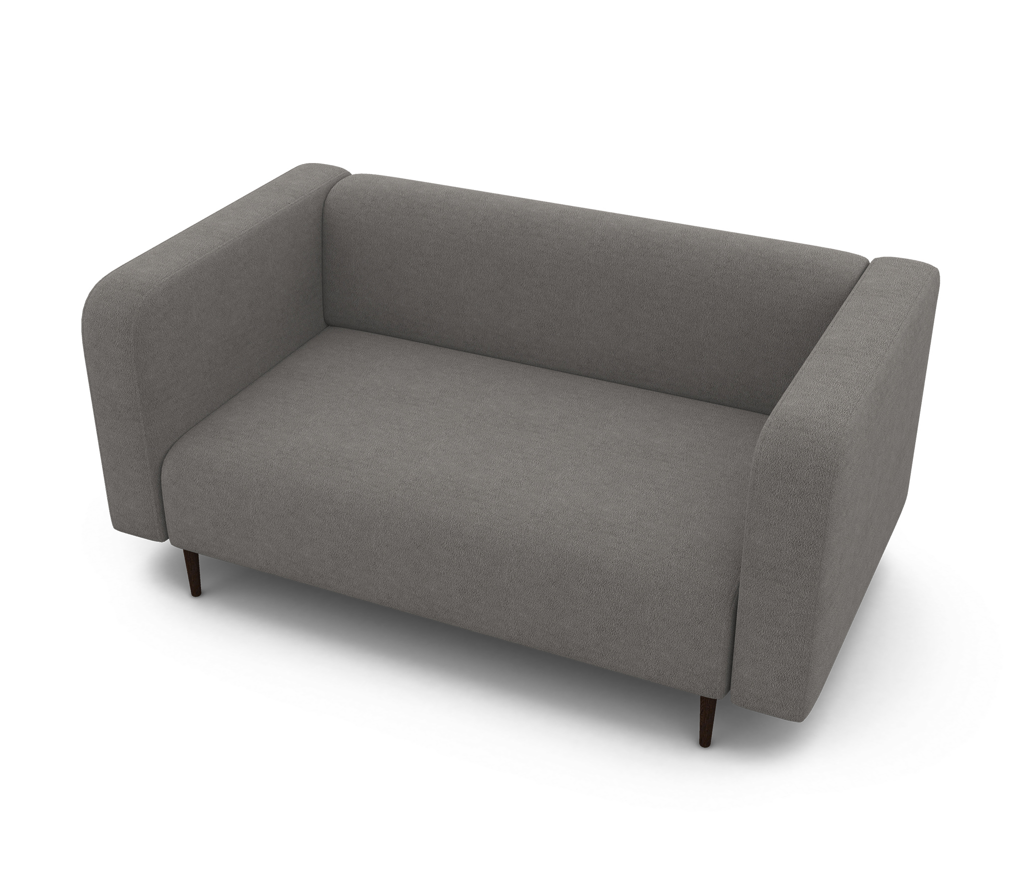 Изображение товара Диван прямой Шарм-дизайн Акцент 134x78 см велюр серый Россия