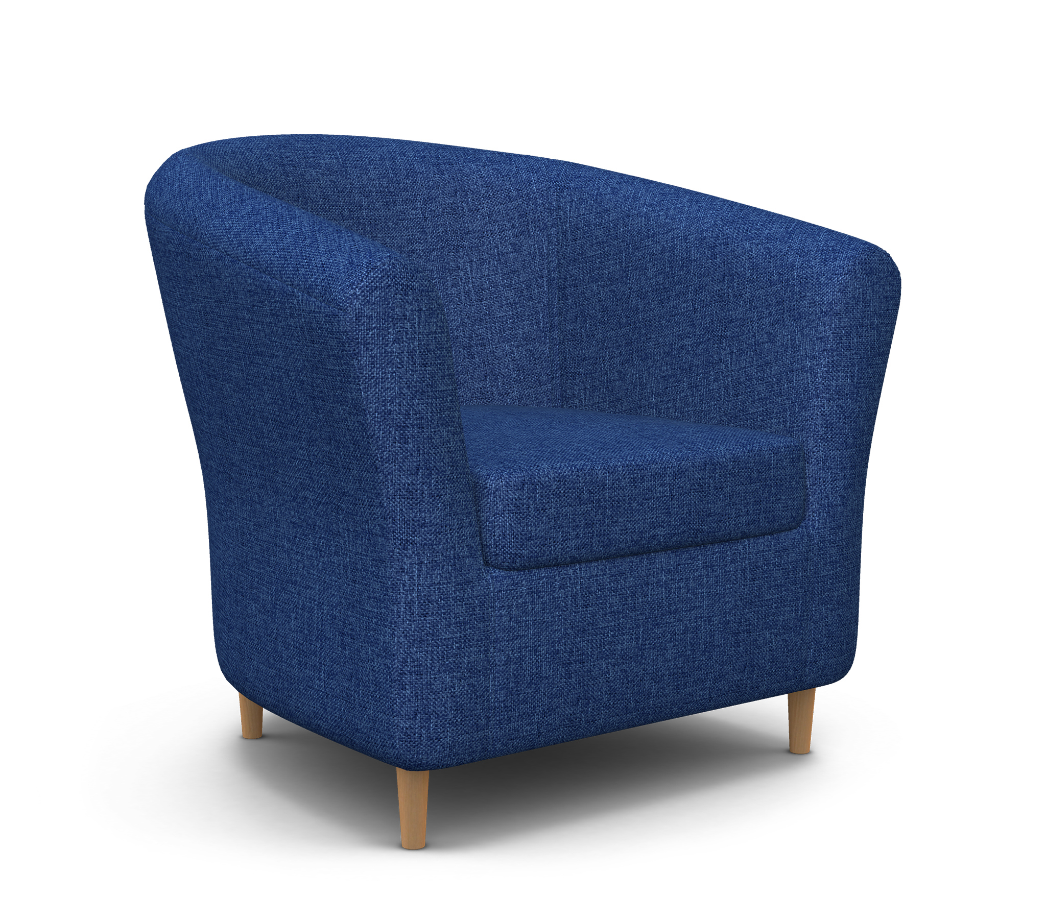 Изображение товара Кресло Шарм-дизайн Евро лайт синее, современное мягкое кресло для дома и офиса