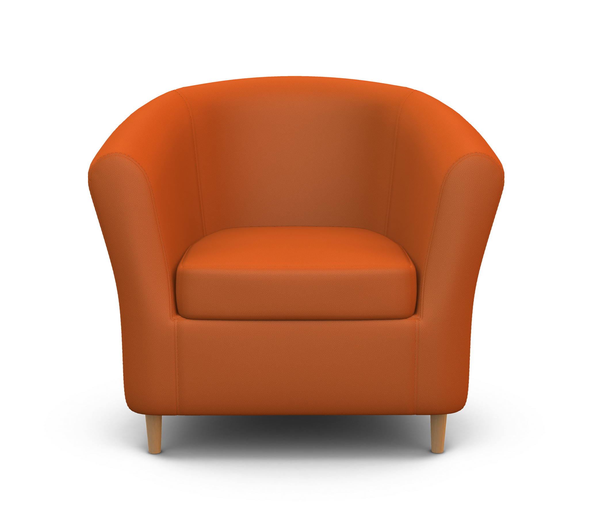 Изображение товара Кресло Шарм-дизайн Евро лайт 82.5x76x82 см искусственная кожа оранжевое