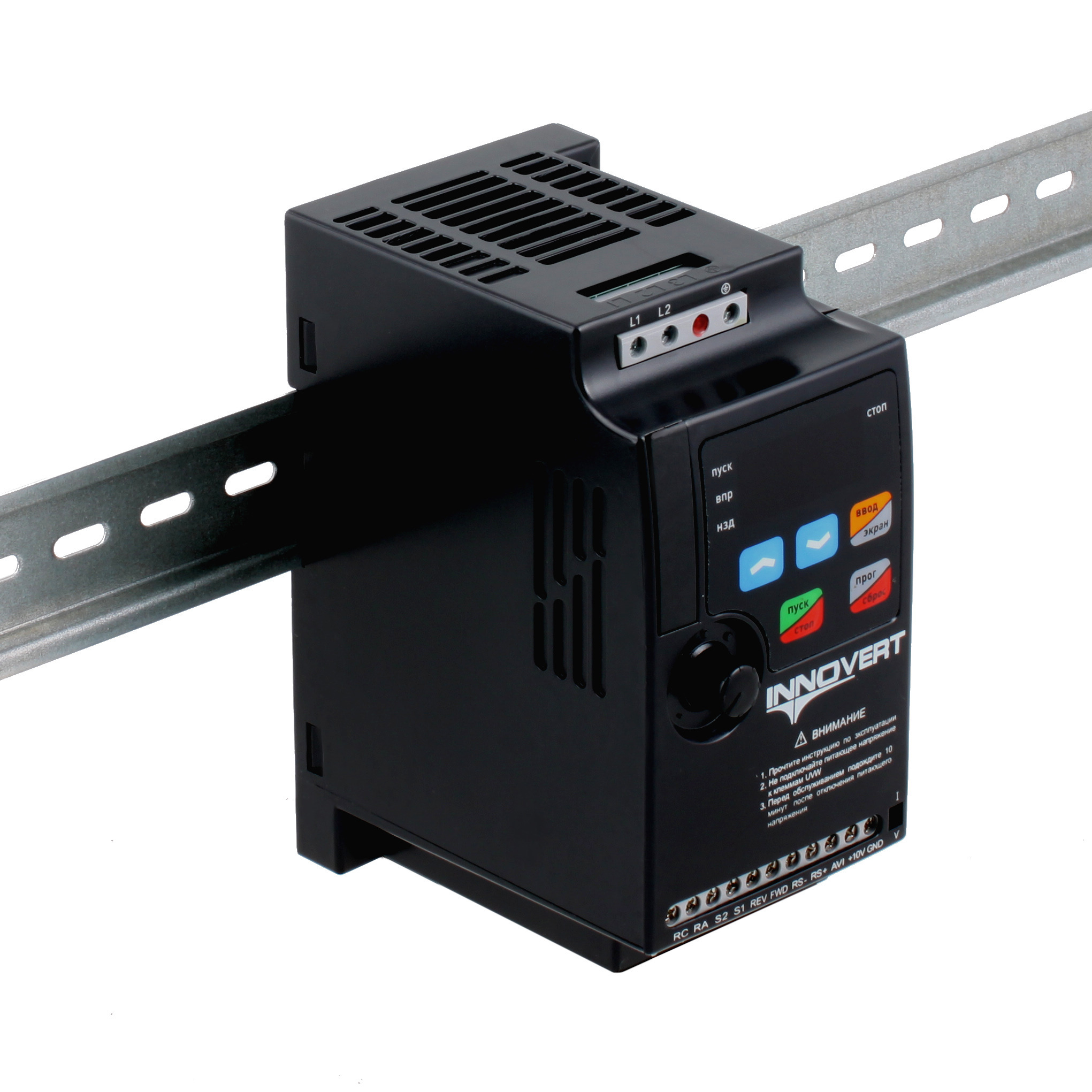 Изображение товара Преобразователь частоты Innovert ISD Mini Plus ISD112M21E 6 А 1.1 кВт Изображение товара Преобразователь частоты Innovert ISD Mini Plus ISD112M21E 6 А 1.1 кВт