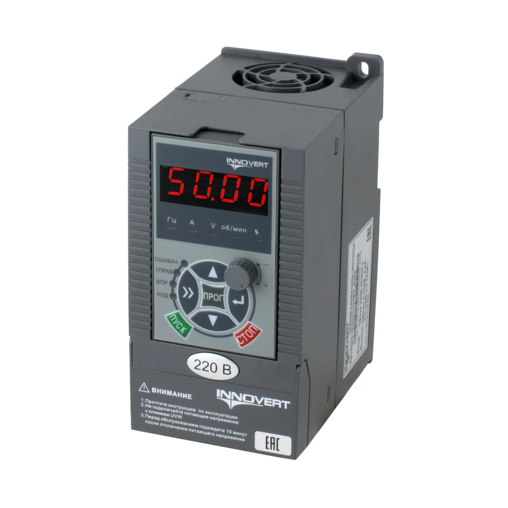 Изображение товара INNOVERT ITD ITD551U21B2_0302 — преобразователь частоты 0,55 кВт, 3,5 А