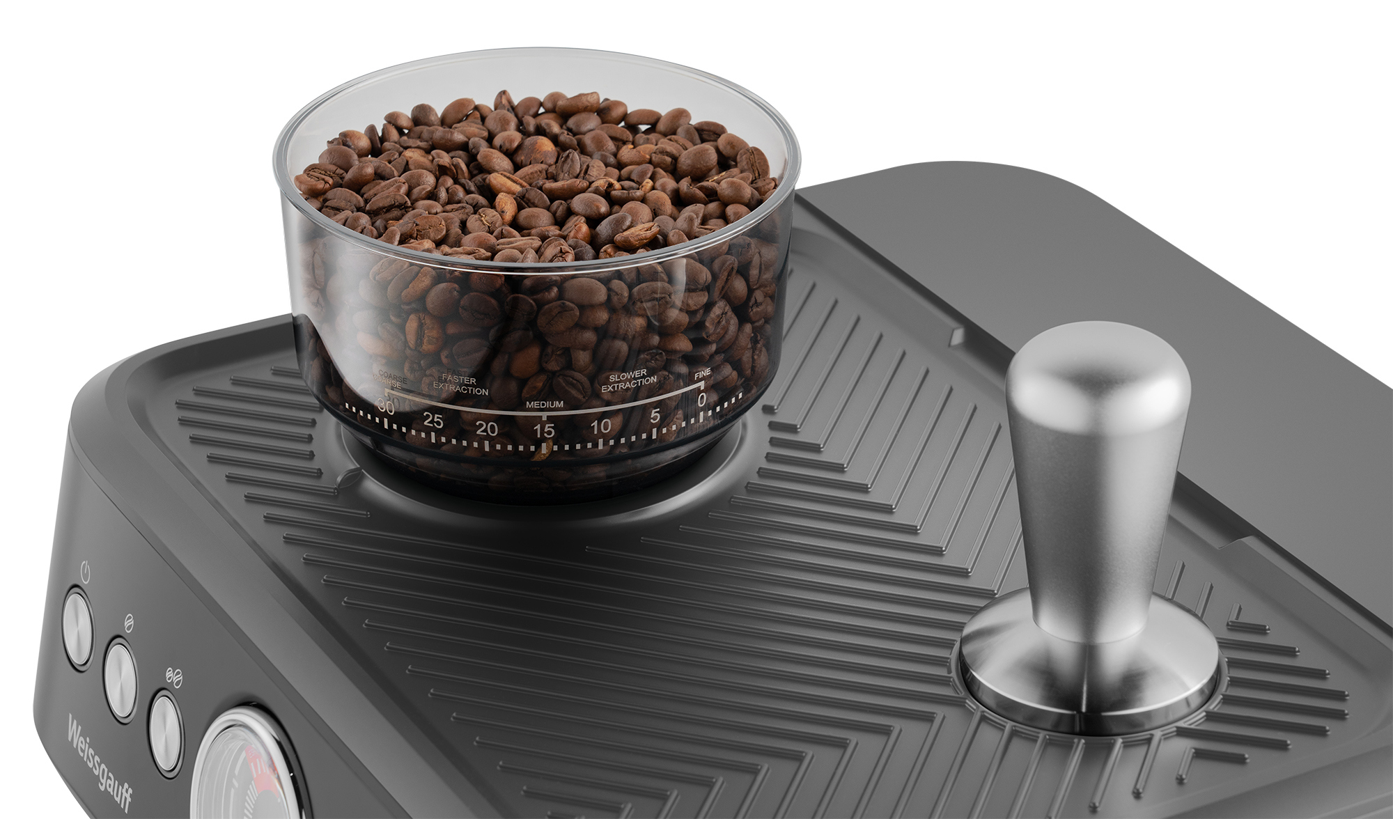 Изображение товара Кофейная станция Weissgauff WCM 685 Barista MaxAroma Pro Inox с помпой 20 бар