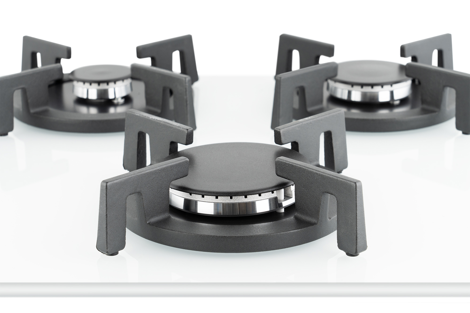 Изображение товара Варочная панель Weissgauff HG 453 WGV с автоматическим электроподжигом и экспресс-конфоркой