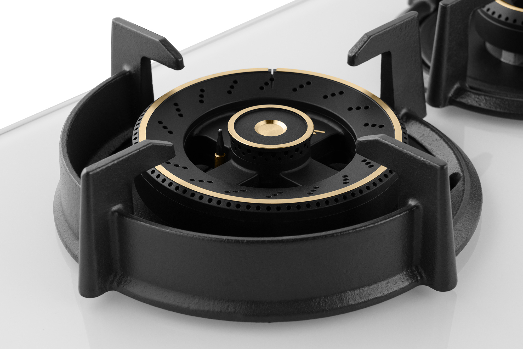 Изображение товара Газовая варочная панель Weissgauff HGG 640 WG Premium Brass 4 конфорки 60 см