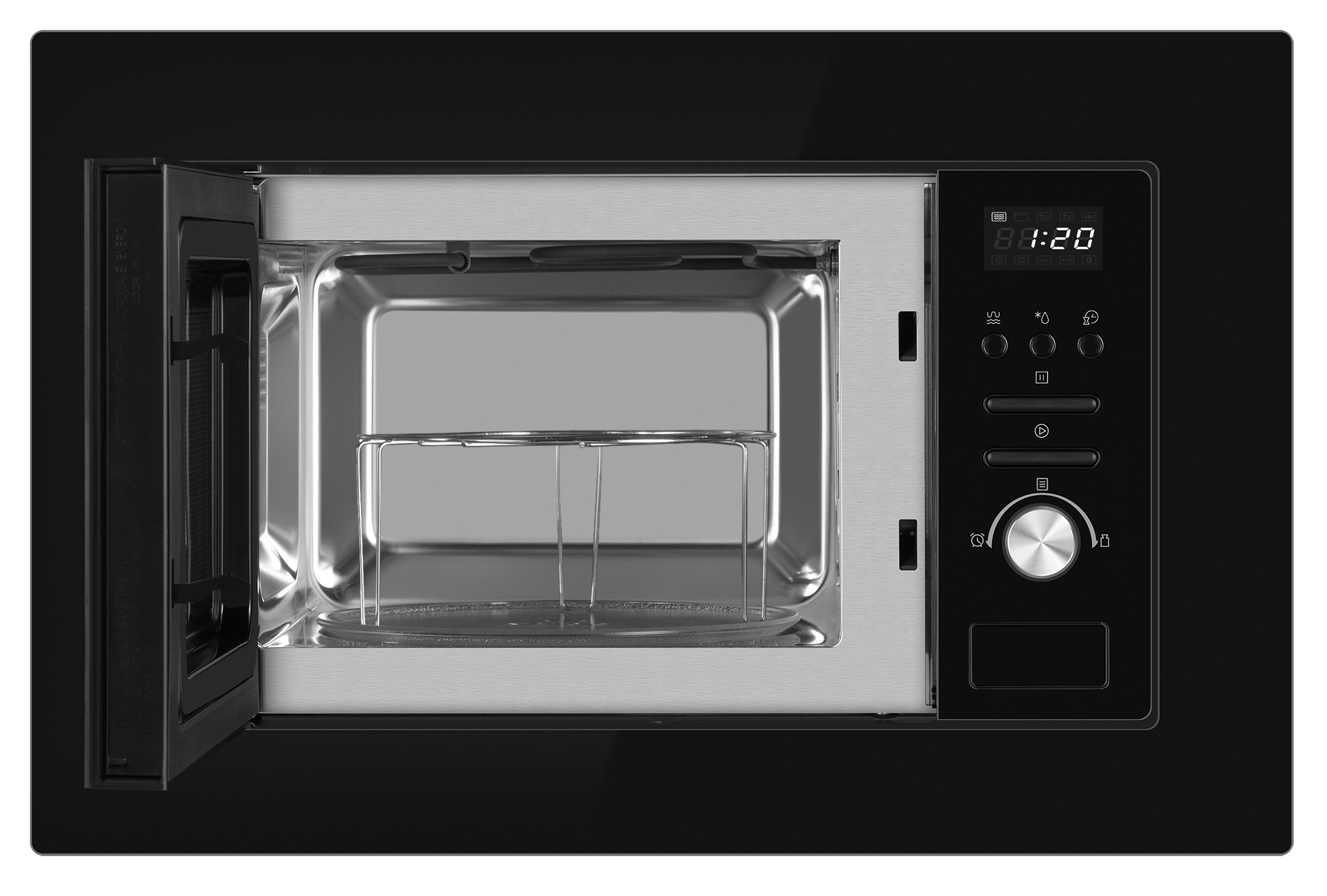 Изображение товара Встраиваемая микроволновая печь Weissgauff 206 Grill 20 л 59.4x38.8x34.4 см цвет черный