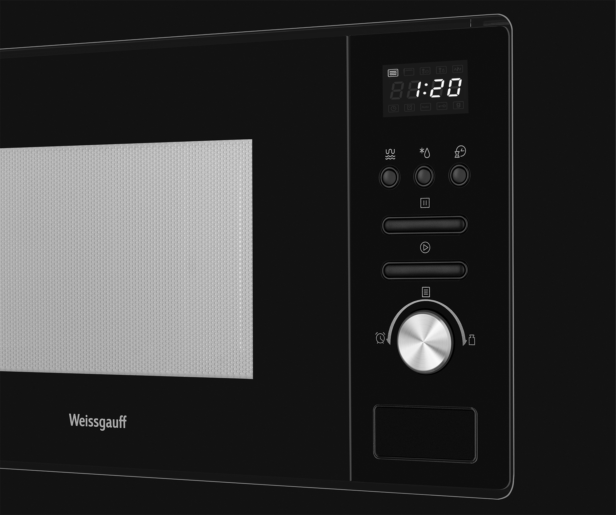 Изображение товара Встраиваемая микроволновая печь Weissgauff 207 Grill 20 л черный встроенная
