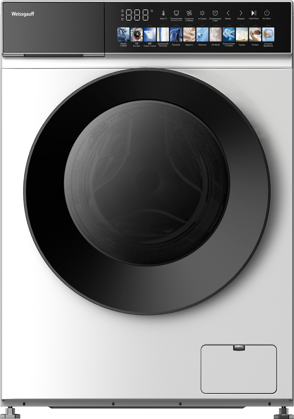 Изображение товара Стиральная машина с сушкой Weissgauff Wmd 59211 touch inverter 10.5 кг 7 кг белый