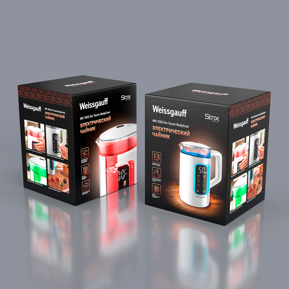 Изображение товара Чайник электрический Weissgauff WK 1520 Dw Touch BodyCool