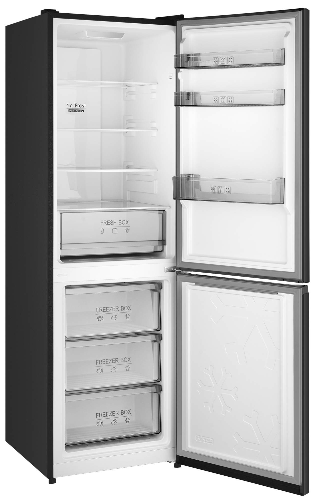 Изображение товара Холодильник Weissgauff WRK 185 Total NoFrost Inverter Black Inox