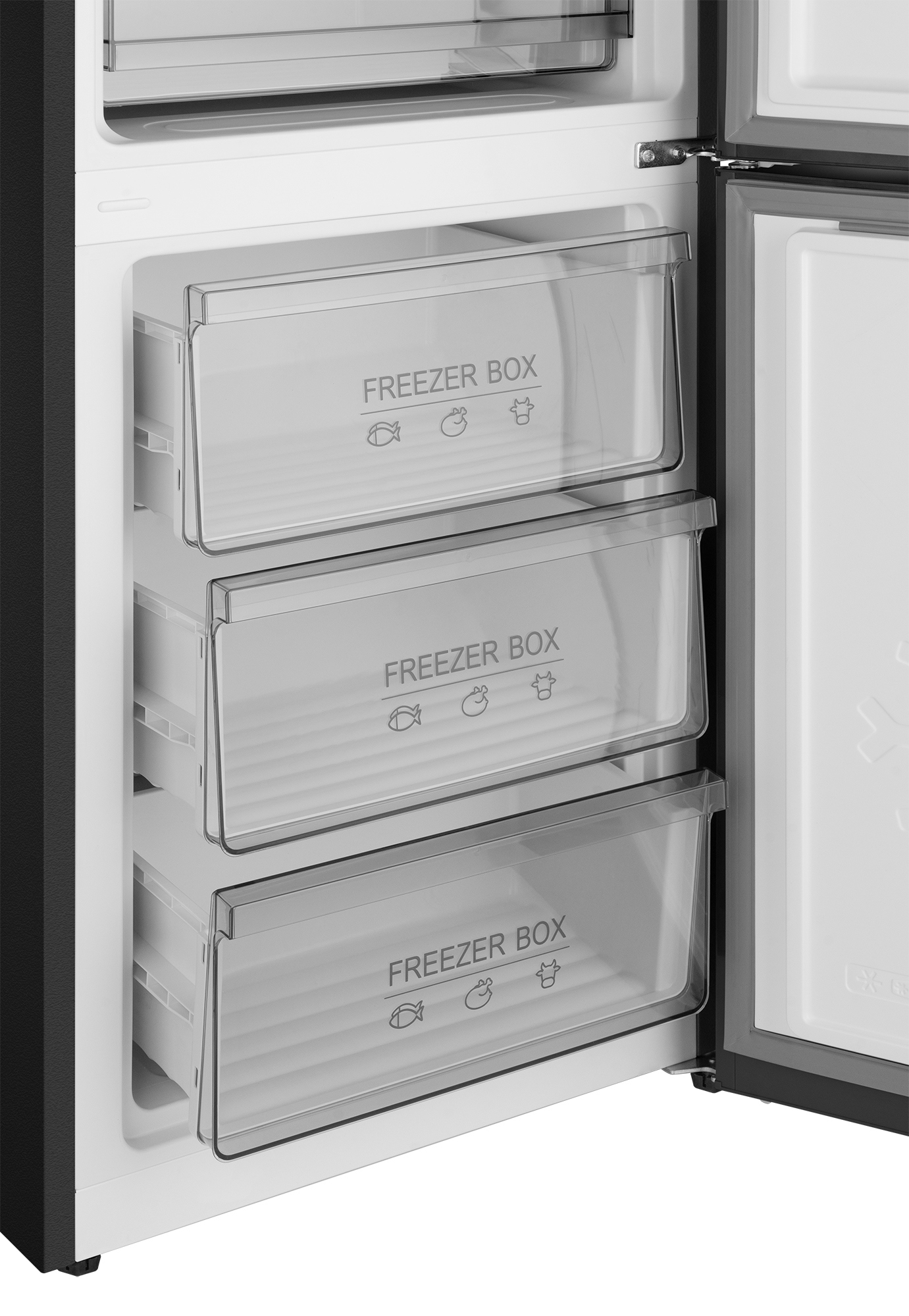 Изображение товара Холодильник Weissgauff WRK 185 Total NoFrost Inverter Black двухкамерный