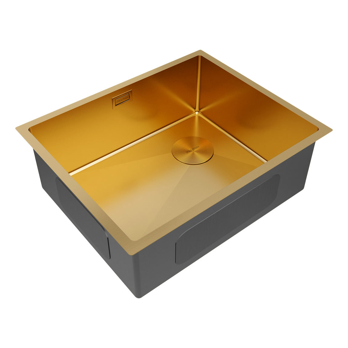 Изображение товара Мойка для кухни Paulmark PM885444-BG 44x54 см глубина чаши 20 см нержавеющая сталь цвет золотой