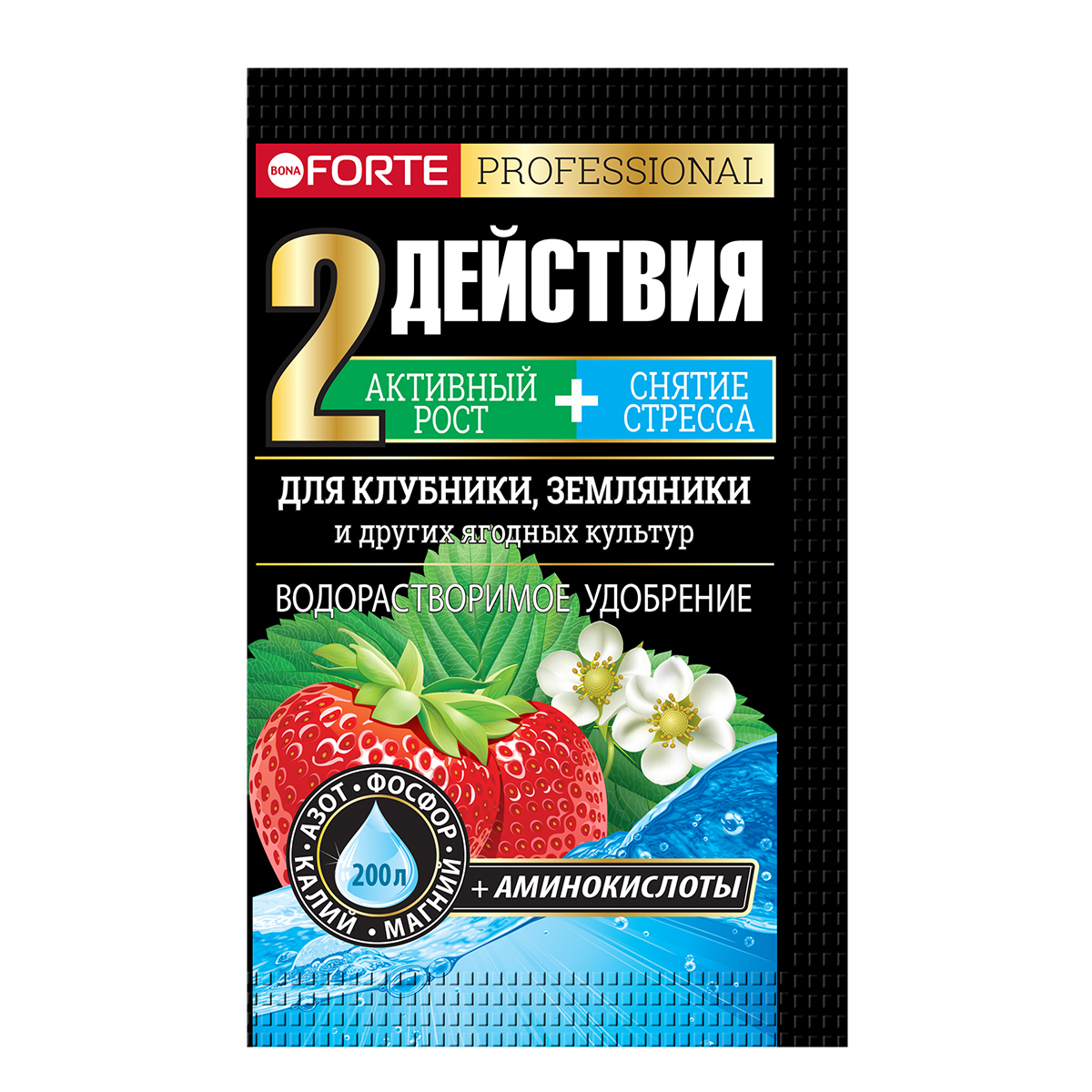 Изображение товара Удобрение Bona Forte 277184 для клубники и земляники 100 г